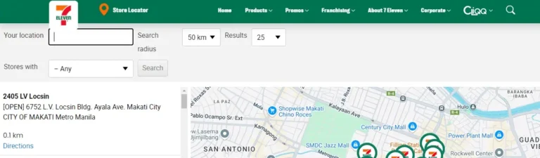 7 11 Store Locator