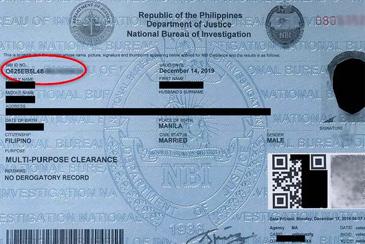 Color Of NBI For Abroad
