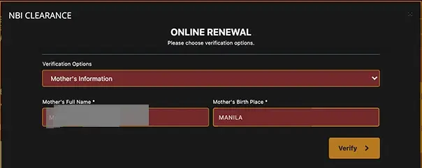 NBI Clearance Renewal Online Step 5