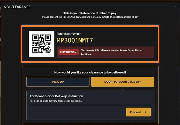NBI Clearance Renewal Online Step 7