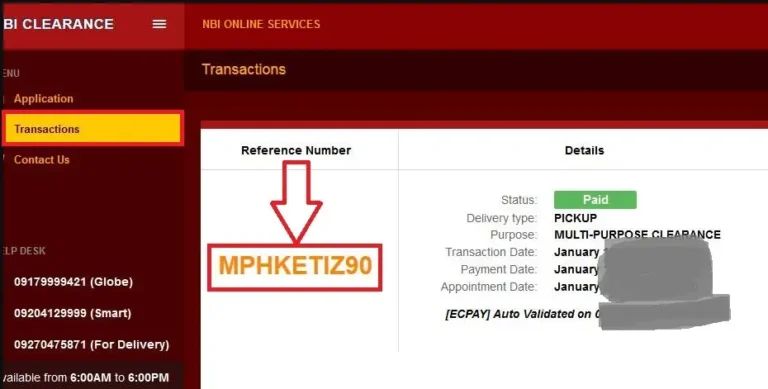 NBI Reference Number Online Philippines